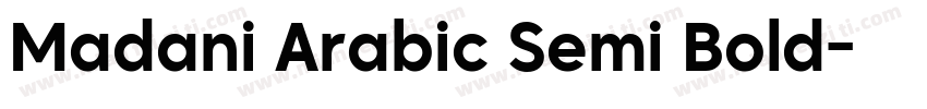 Madani Arabic Semi Bold字体转换